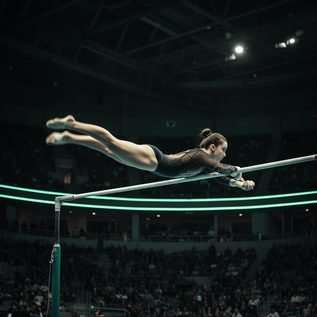 Gymnast mid-air